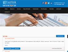 Tablet Screenshot of fastlinkhr.com